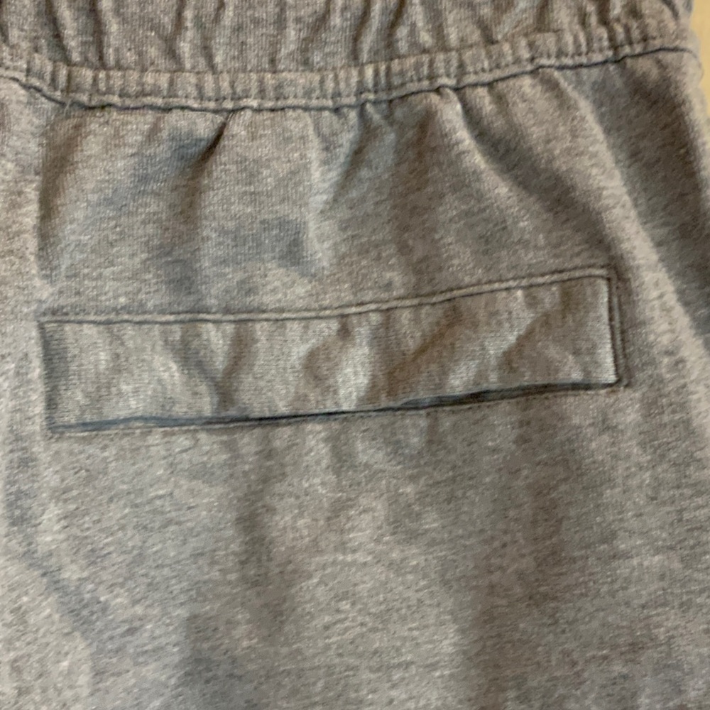 Nike Men’s Gray Athletic Shorts with Orange Swoosh - Picture 4 of 9